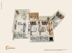 3 BHK – Type 3 – Area 180 Sq. Mts.